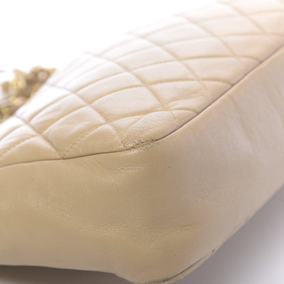 Chanel Lambskin Quilted Jumbo Single Flap Beige 23 of 27