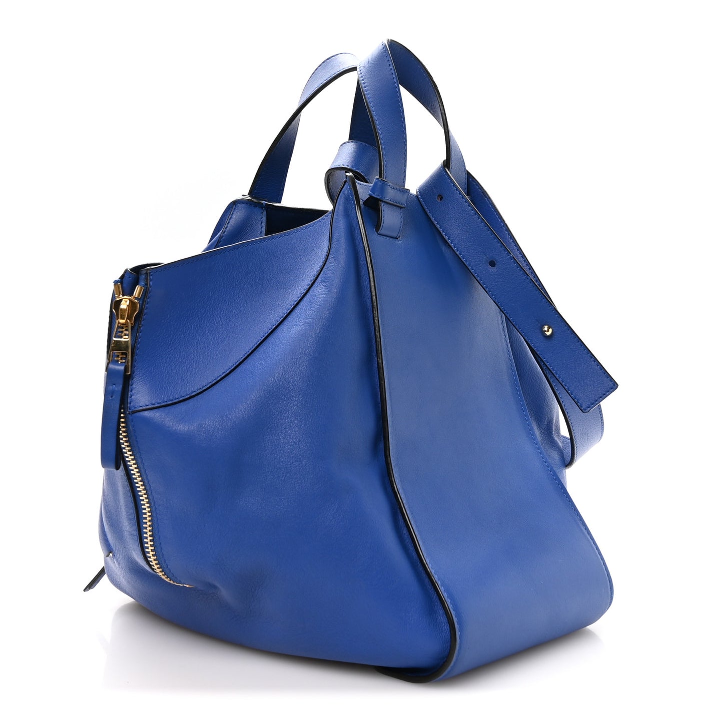 Calfskin Medium Hammock Shoulder Bag Electric Blue Electric Blue