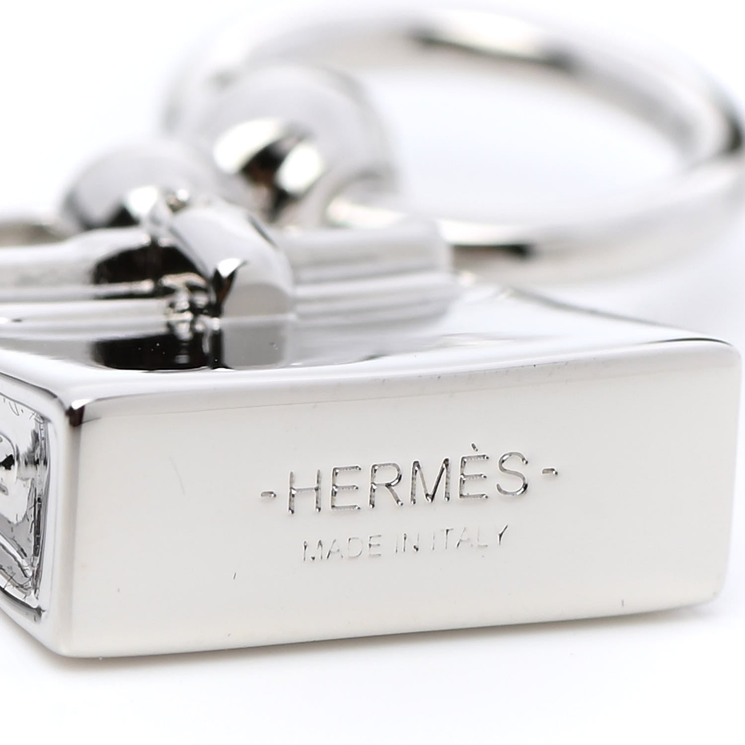 Hermes Palladium Mini Kelly Twilly Ring 3 of 4
