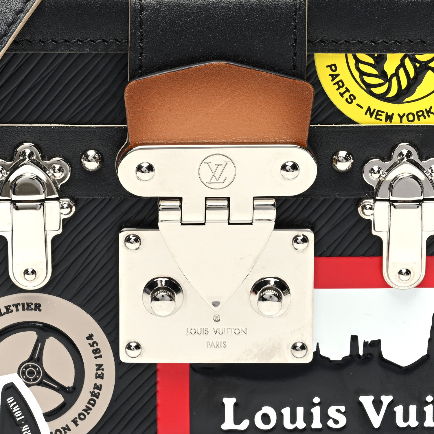 Louis Vuitton Epi World Tour Petite Malle Black 7 of 9