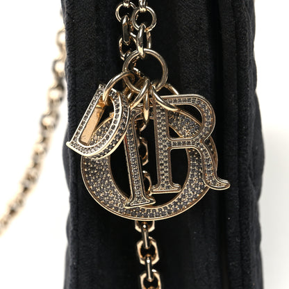 Christian Dior Velvet Cannage Lady Dior Convertible Clutch Black 11 of 11