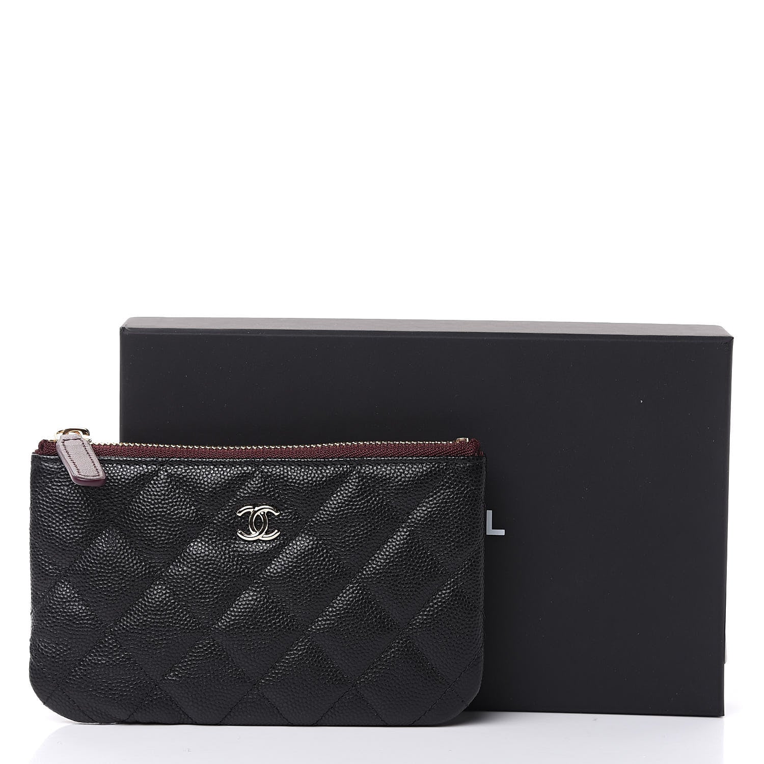 Chanel Caviar Quilted Small Cosmetic Case Black 8 of 8