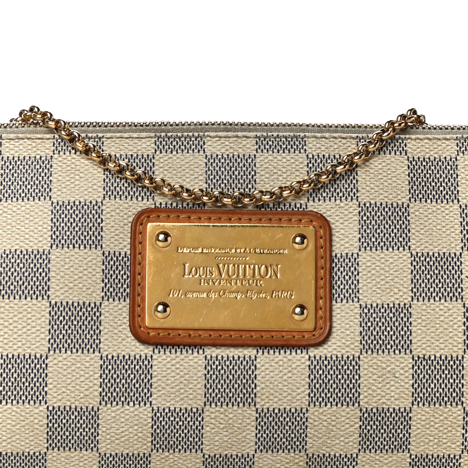 Louis Vuitton Damier Azur Eva Clutch 6 of 13
