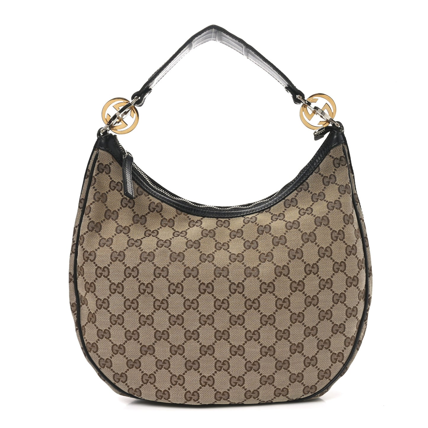 Monogram Medium GG Twins Hobo Black