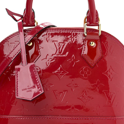 Louis Vuitton Vernis Alma BB Pomme D'Amour 8 of 10