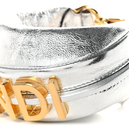 Fendi Rock Millenium Nano Fendigraphy Hobo Charm Argento 10 of 10
