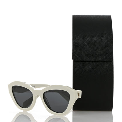 Prada Acetate Logo Butterfly Sunglasses SPR A02 White 8 of 8