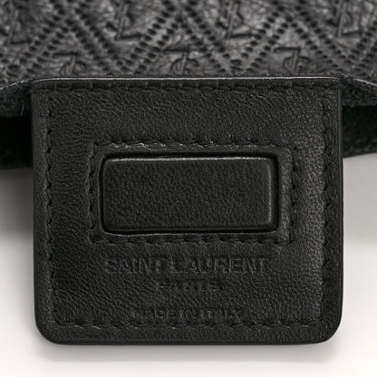 Saint Laurent Calfskin Monogram Deli Paper Bag Vintage Black 6 of 8