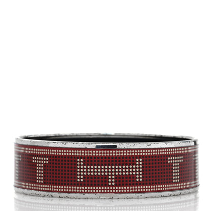 Hermes Enamel Printed Wide Recherche H Bracelet 70 3 of 5