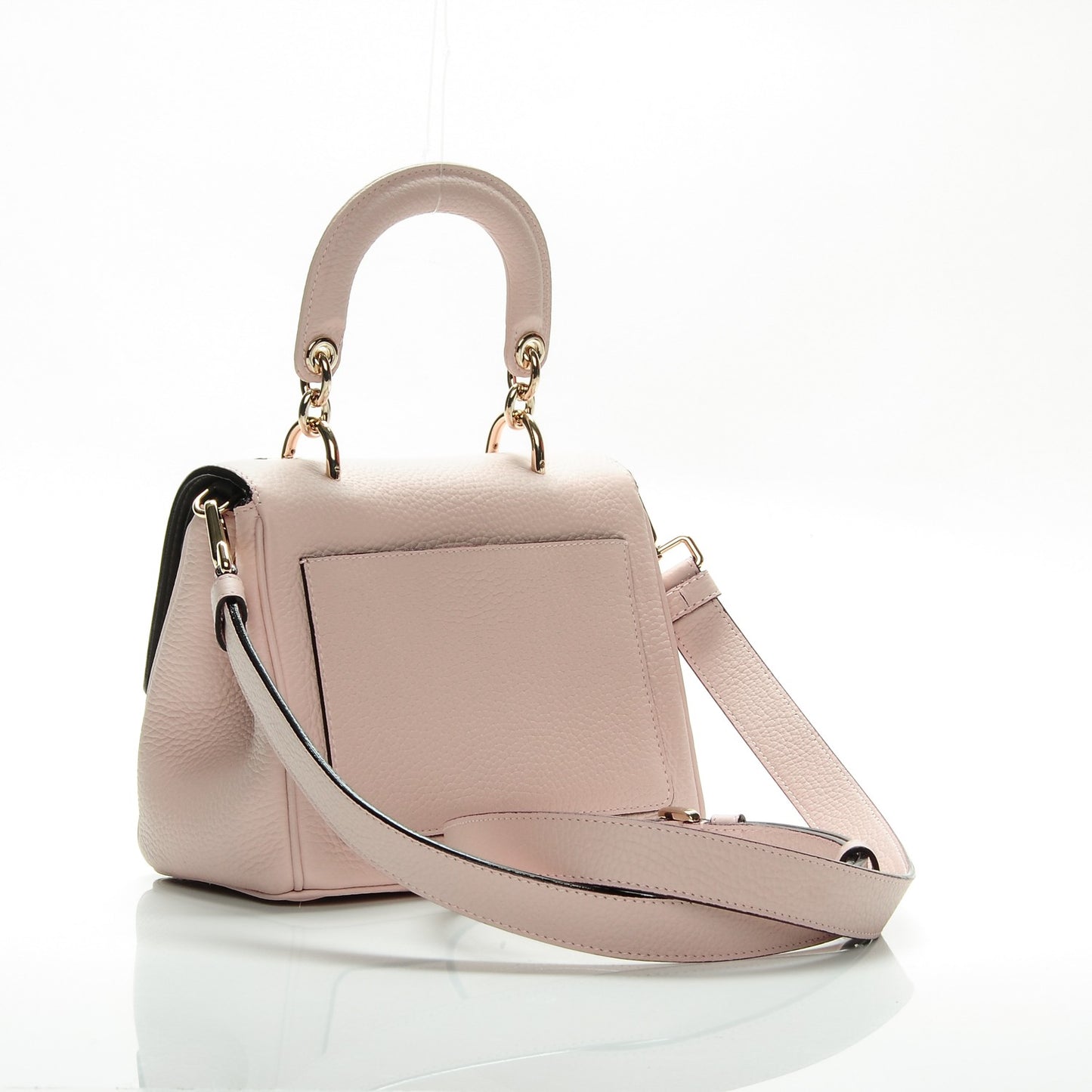 Bullcalf Mini Be Dior Flap Rose Poudre
