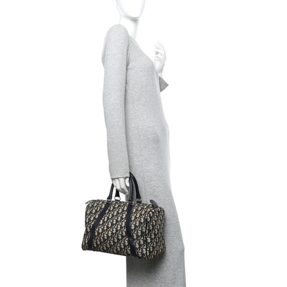 Christian Dior Monogram Boston Navy Blue 2 of 9