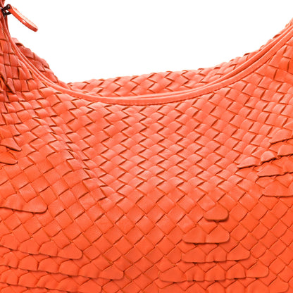 Bottega Veneta Nappa Intrecciato Ruffle Large Veneta Hobo Orange 4 of 8