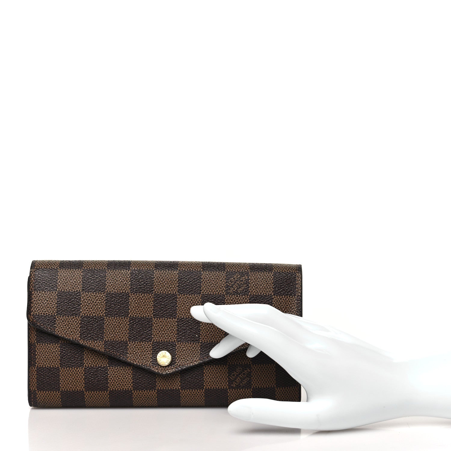 Louis Vuitton Damier Ebene Sarah Wallet NM 2 of 10