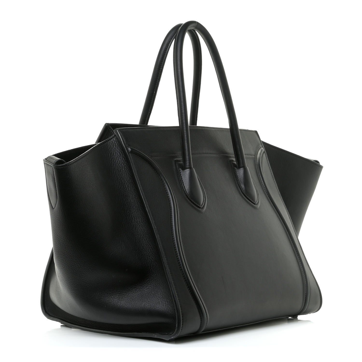 Celine Supple Calfskin Medium Phantom Luggage Black 3 of 14