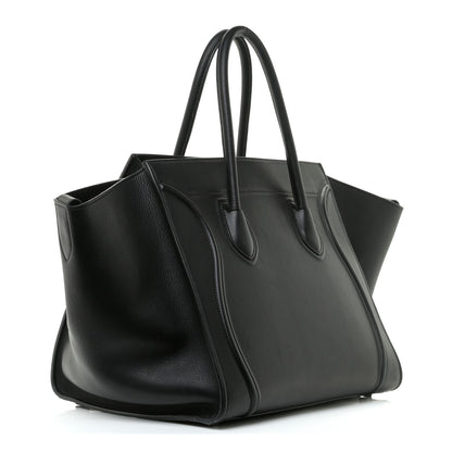 Celine Supple Calfskin Medium Phantom Luggage Black 3 of 14