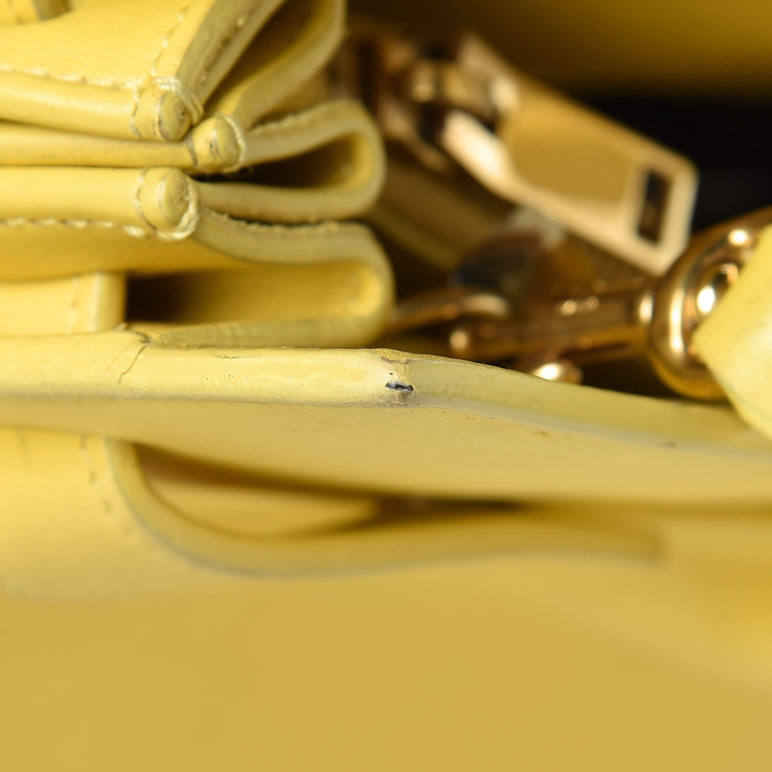 Saint Laurent Calfskin Small Sac De Jour Yellow 33 of 35
