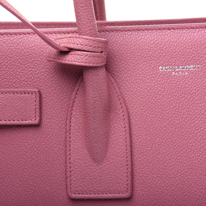 Saint Laurent Grained Calfskin Small Sac De Jour Dark Rose 14 of 33