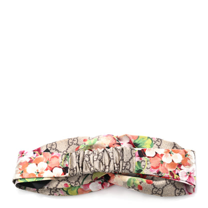 Gucci Silk Monogram Blooms Print Headband Antique Rose 3 of 12
