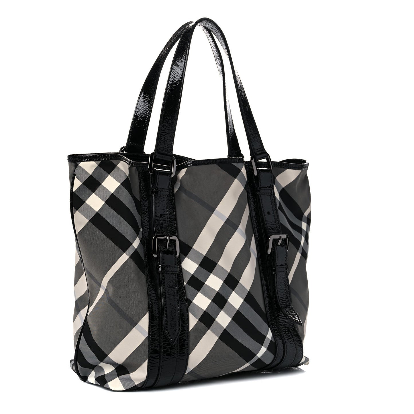 Nylon Beat Check Victoria Tote Black