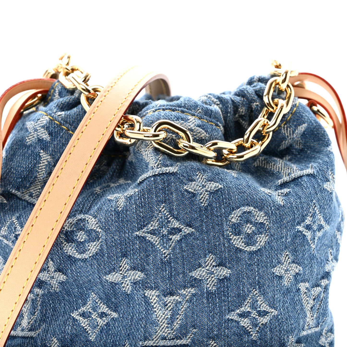 Monogram Denim Nano Noe Blue