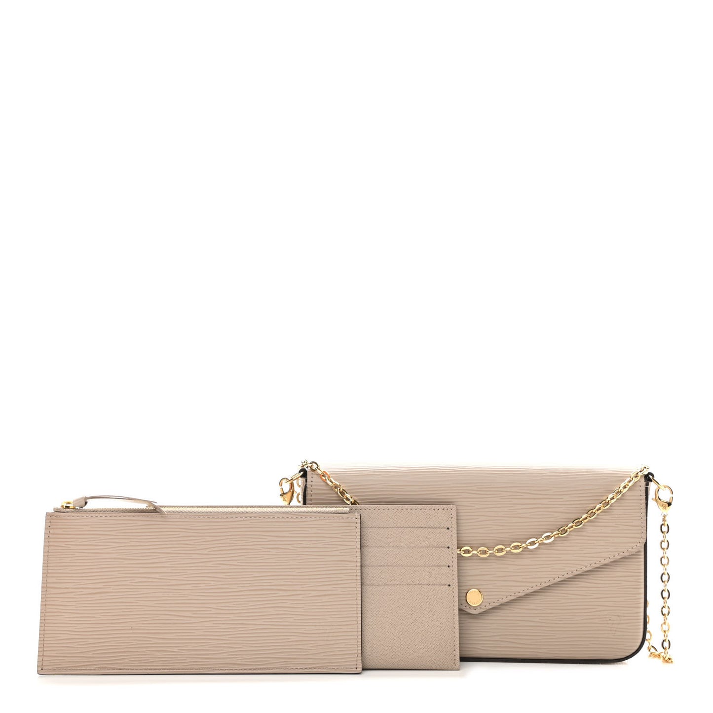 Epi Felicie Pochette Chain Wallet Galet