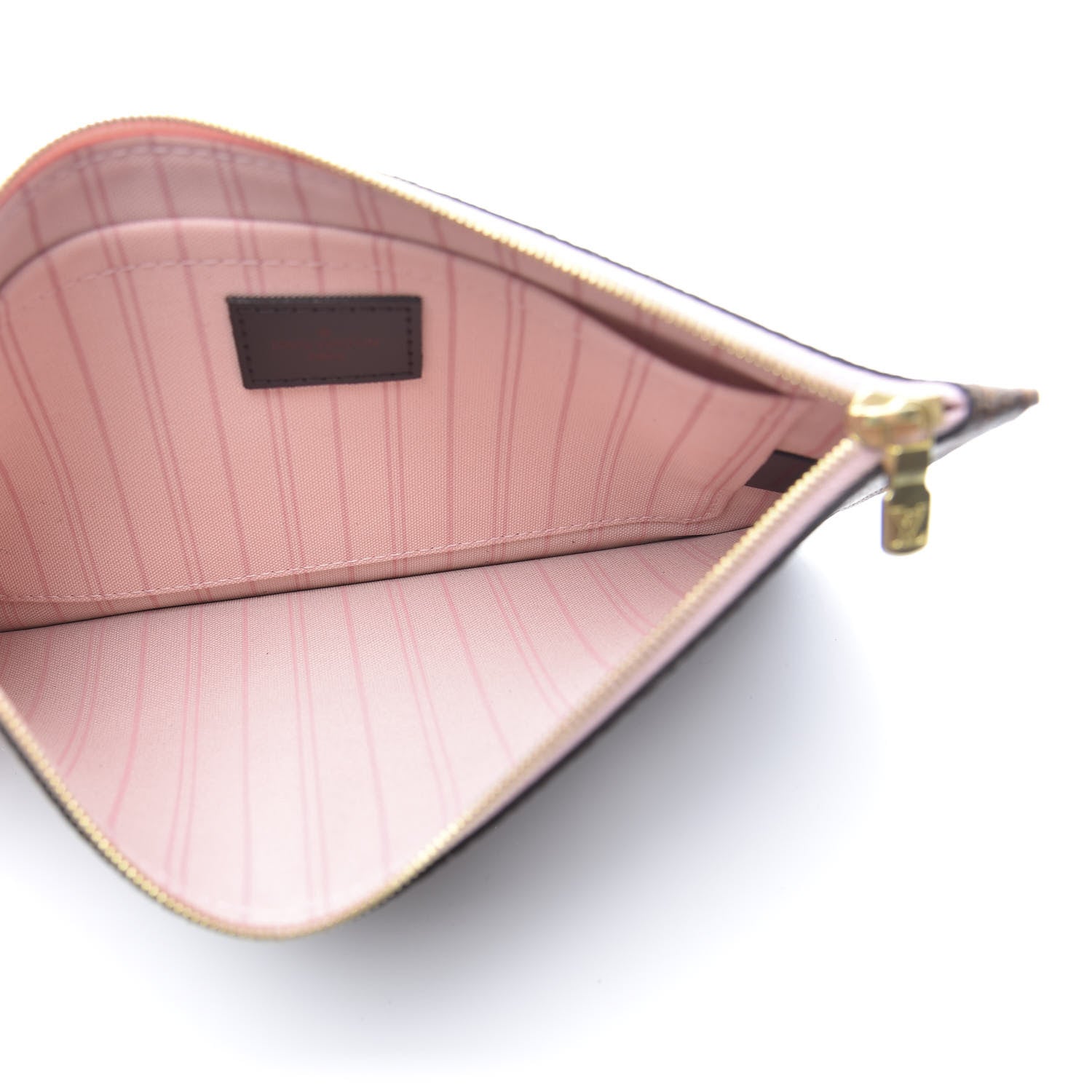 Louis Vuitton Damier Ebene Neverfull MM GM Pochette Rose Ballerine 5 of 10