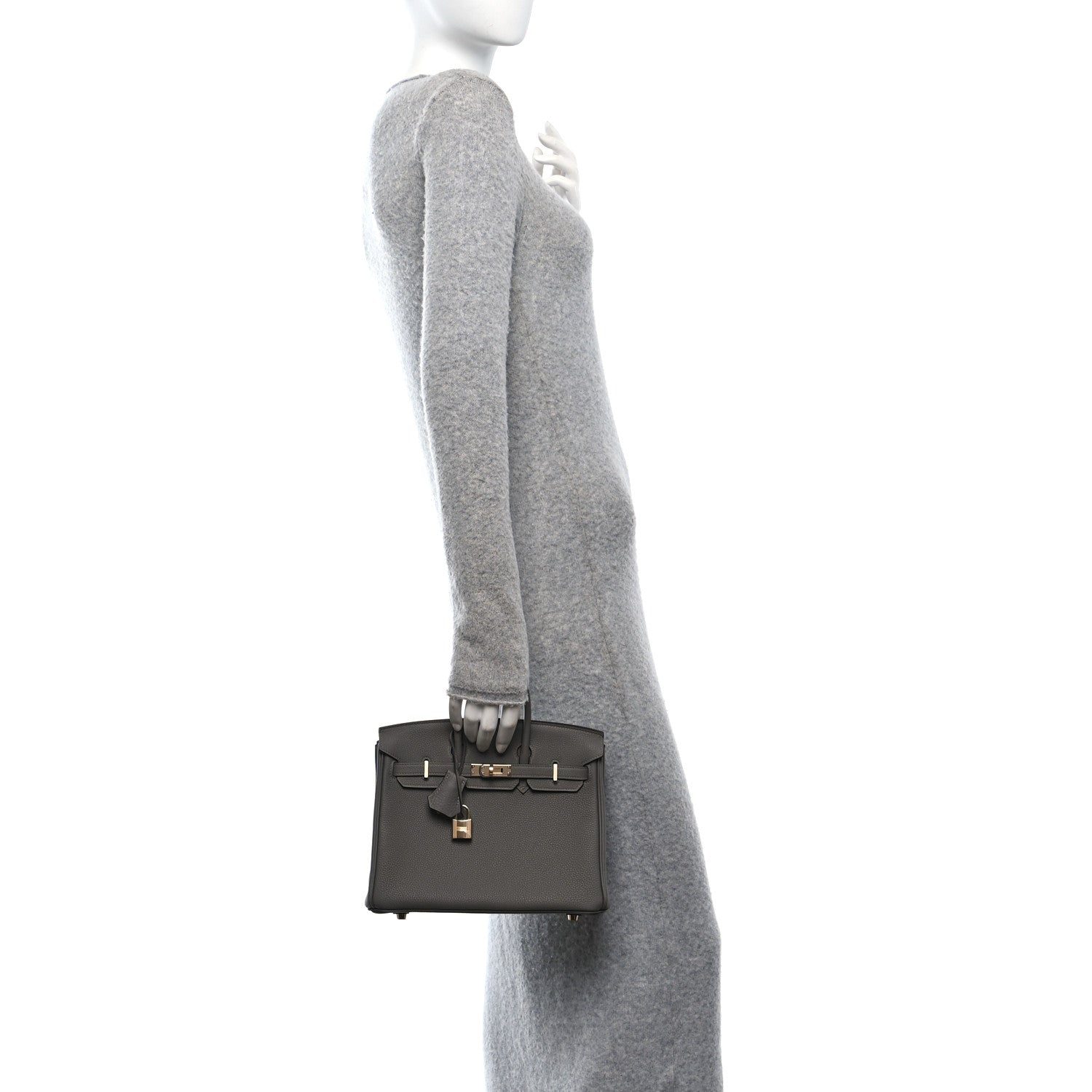 Hermes Togo Birkin 25 Etain 2 of 11