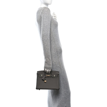 Hermes Togo Birkin 25 Etain 2 of 11