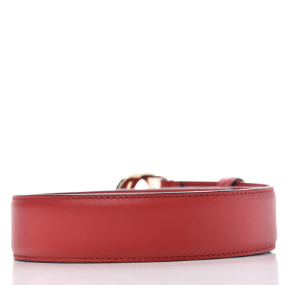 Gucci Moon Calfskin Interlocking G 37mm Belt 85 34 Vibrant Red 2 of 6