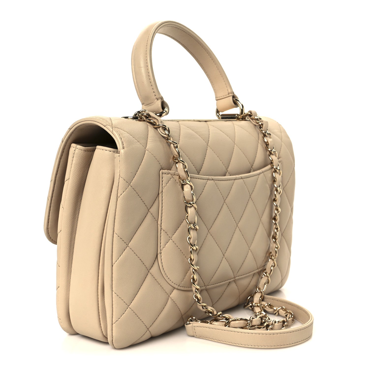 Chanel Lambskin Quilted Medium Trendy CC Flap Dual Handle Bag