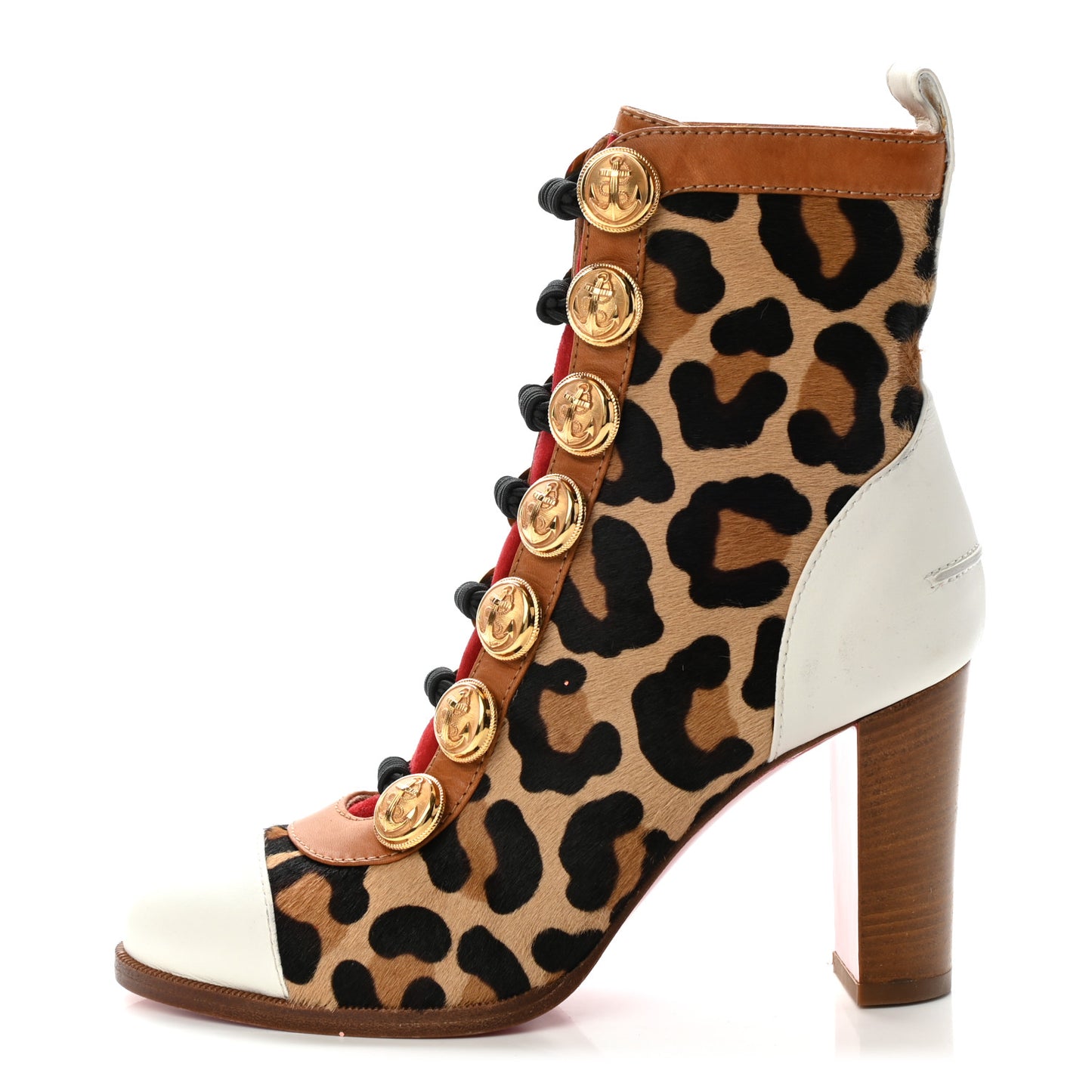 Calf Hair Leopard Print Who Dances 85 Ankle Boots 36 Gold Fauve