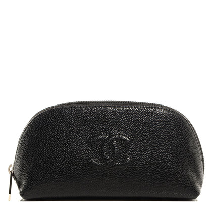 Chanel Caviar CC Cosmetic Pouch Black 1 of 8