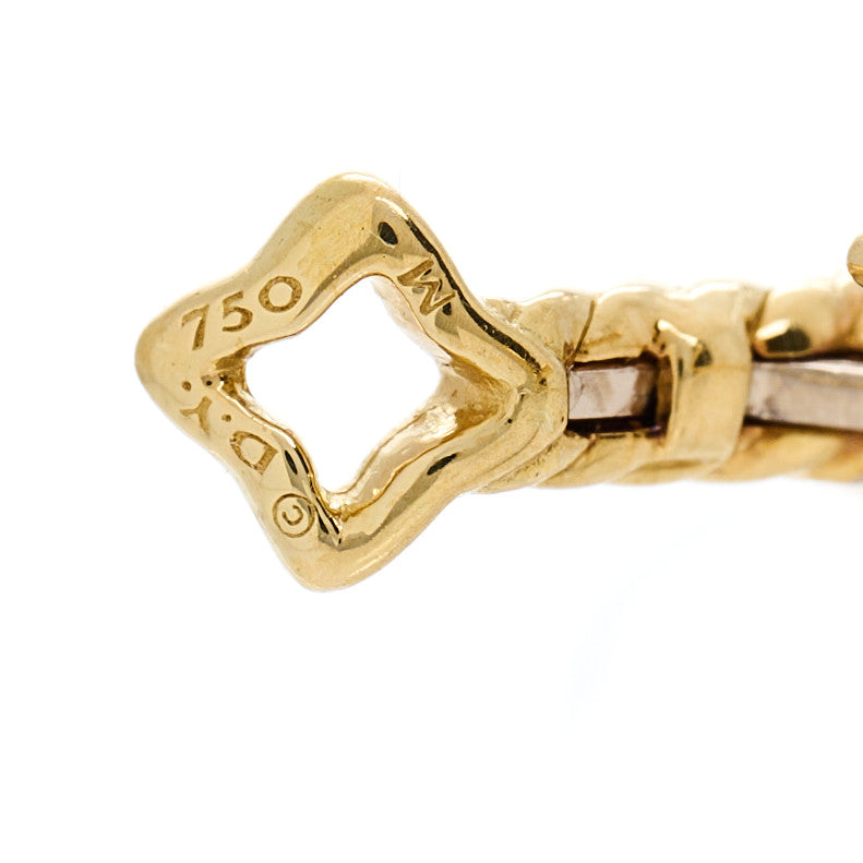 18K Yellow Gold Large Cable Classics Hoop Earrings