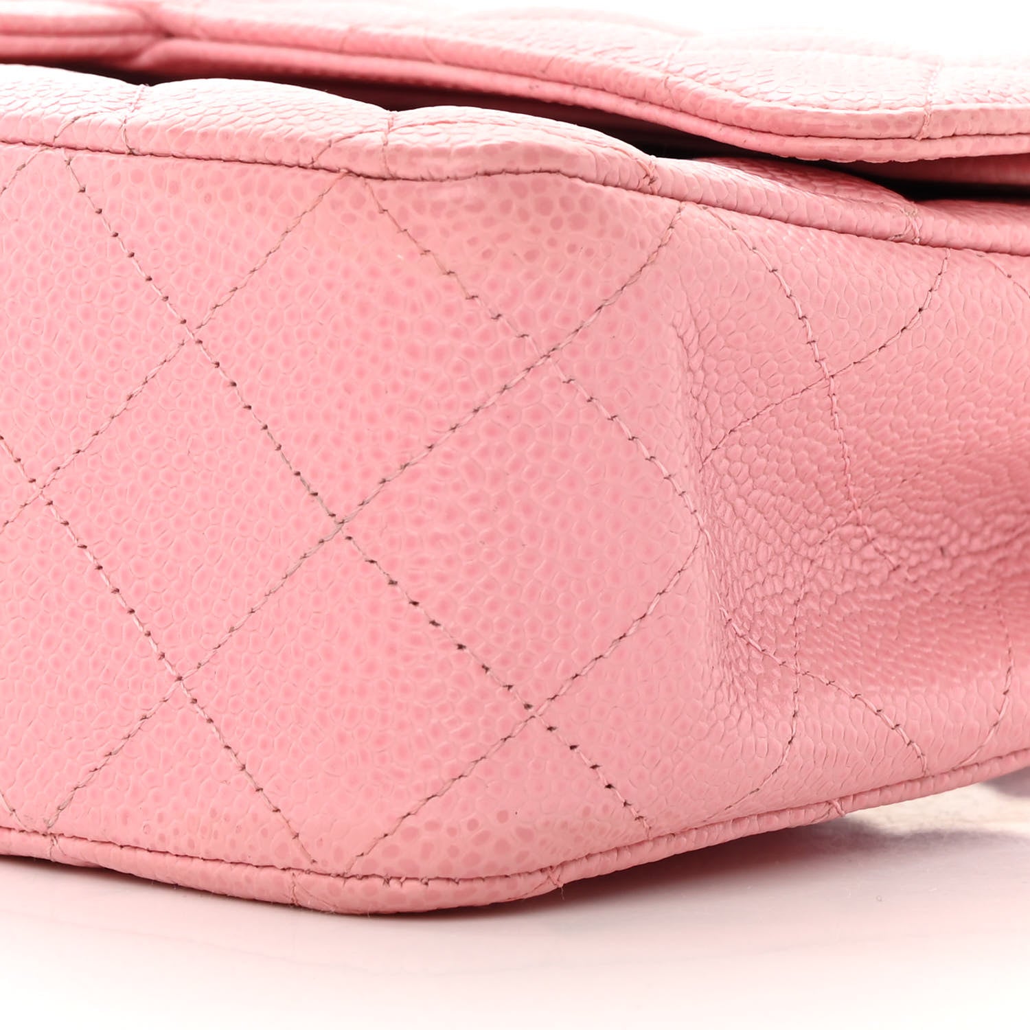 Chanel Caviar Quilted Medium Double Flap Light Pink 10 of 15