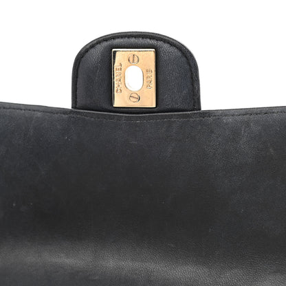 Chanel Lambskin Chevron Quilted Mini Square Flap Black 12 of 14