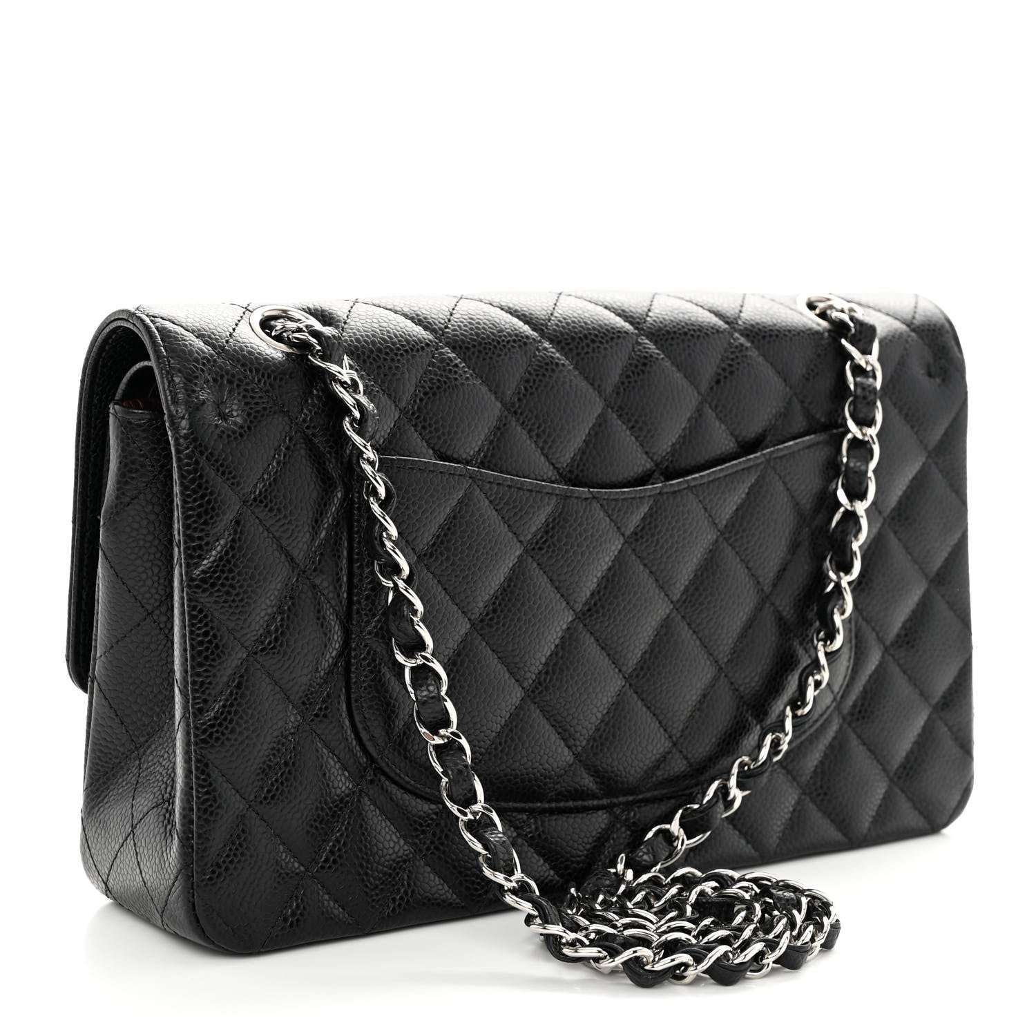 Chanel Caviar Quilted Medium Double Flap Black 3 of 12