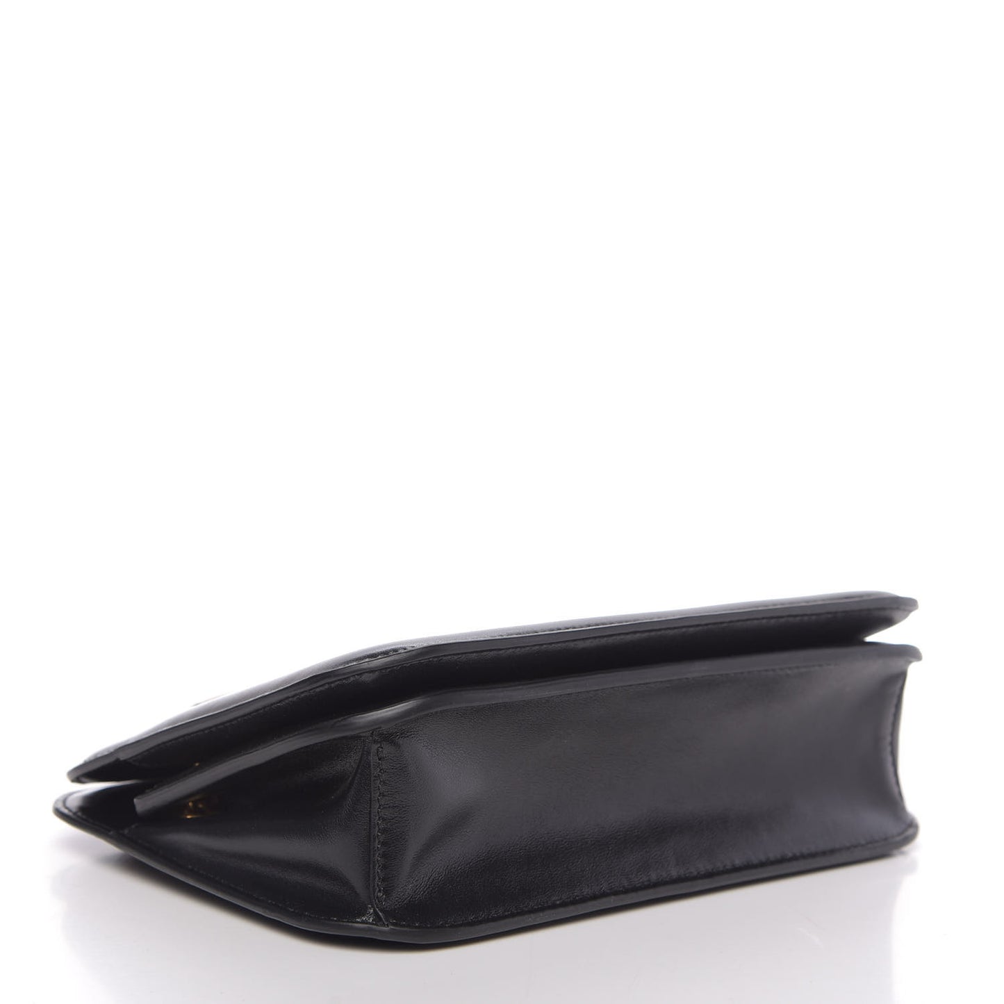 Vitello Glacier Karligraphy Pocket Shoulder Bag Black Gingerbread
