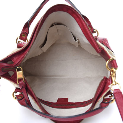 Gucci Monogram Medium Miss GG Top Handle Bag Dark Red 5 of 12