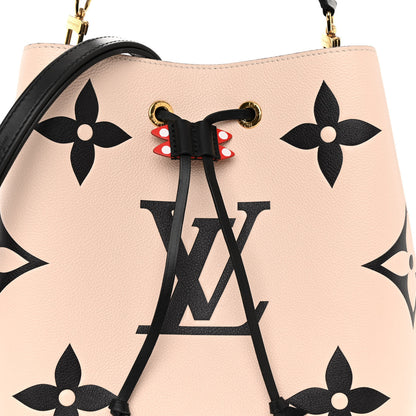 Louis Vuitton LOUIS VUITTON Empreinte Monogram Giant Crafty Neonoe MM Creme Black 9 of 11