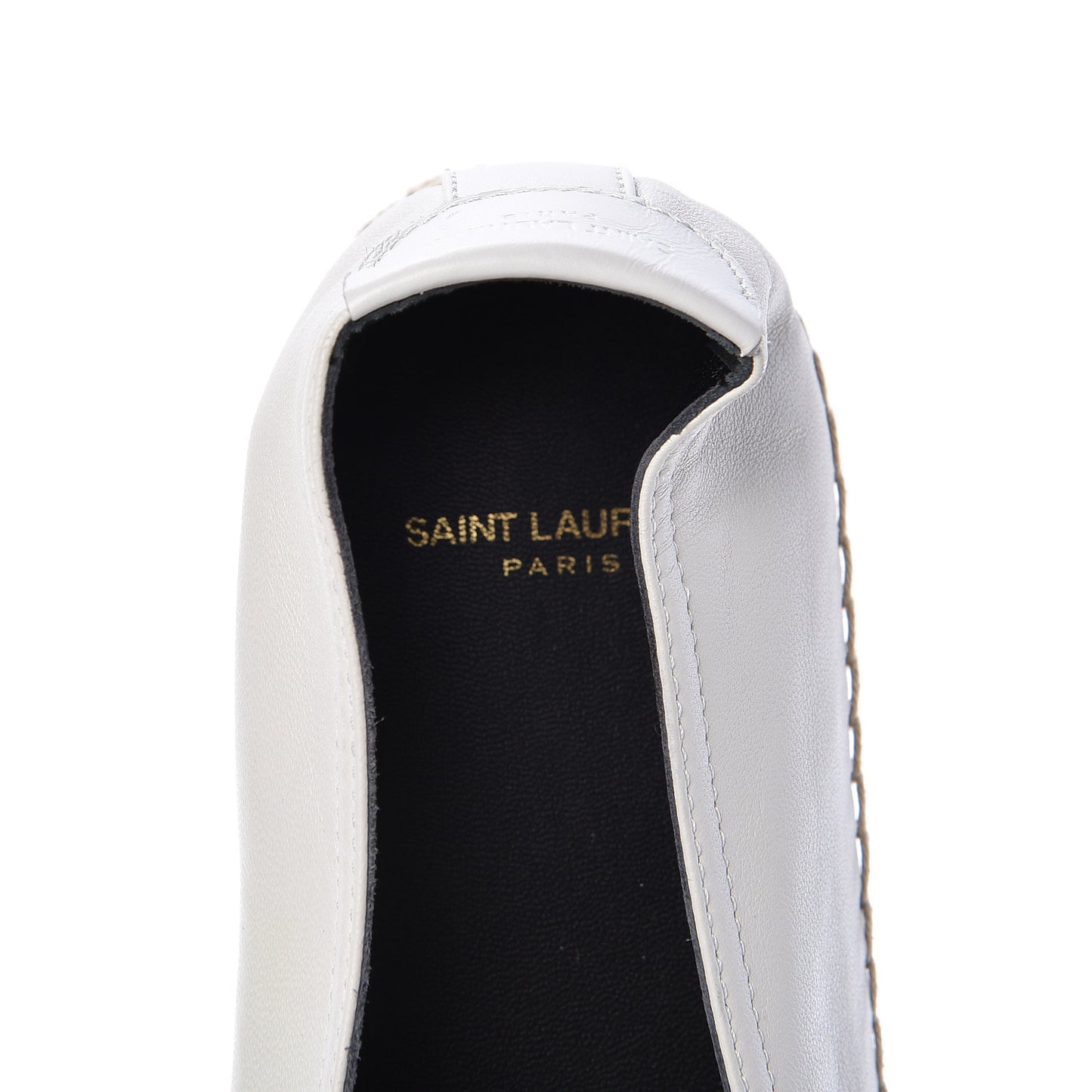 Lambskin Monogram Espadrilles 39.5 White