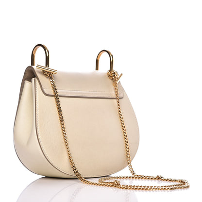 Chloe Calfskin Perforated Mini Drew Shoulder Bag White 3 of 13