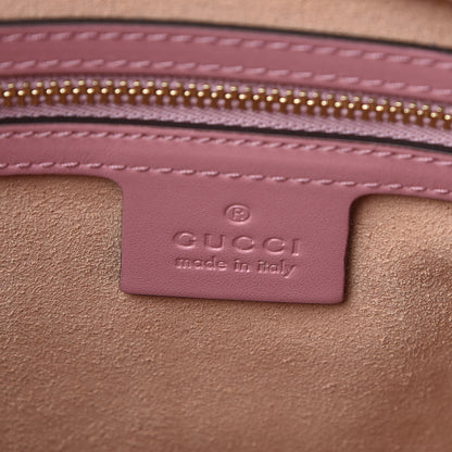 Gucci Guccissima Signature Small Zippered Bucket Tote Rose Baby Candy 6 of 8