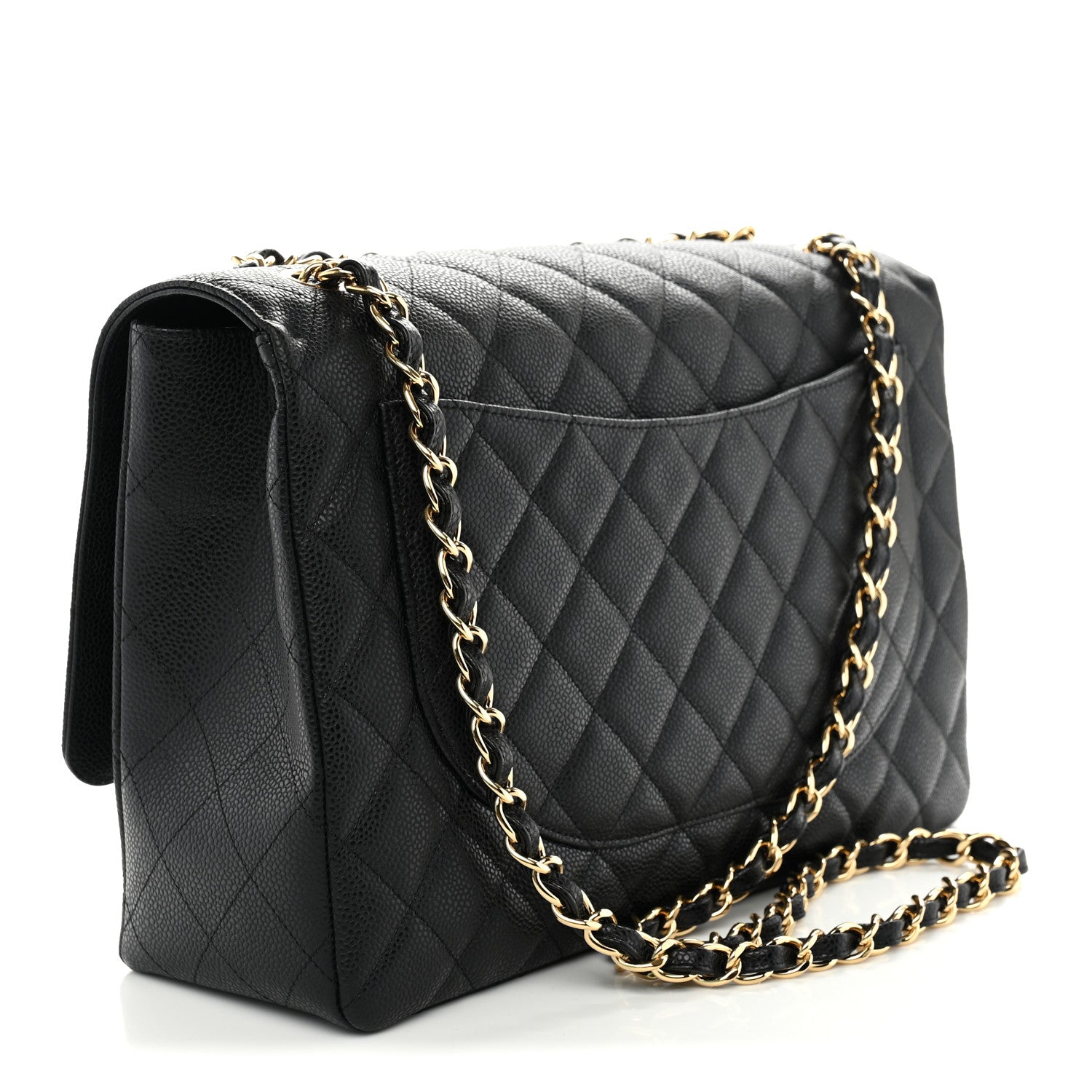 Chanel Caviar Maxi Single Flap Black 3 of 10