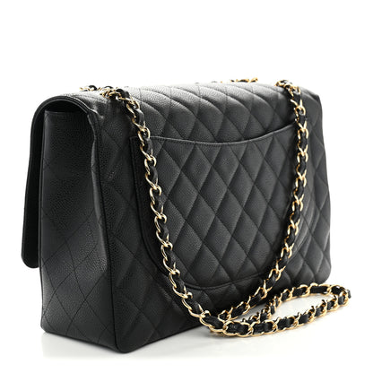 Chanel Caviar Maxi Single Flap Black 3 of 10