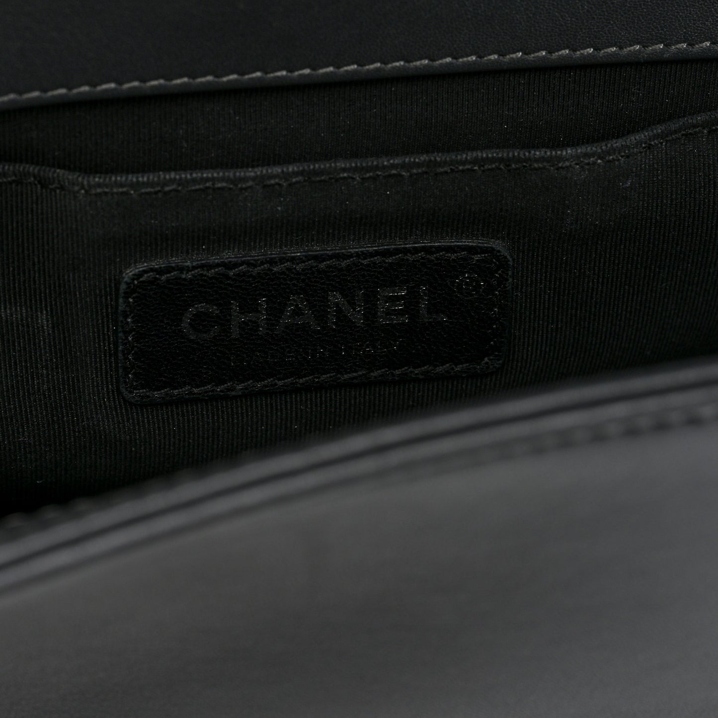 Tweed Calfskin Medium Boy Flap Grey