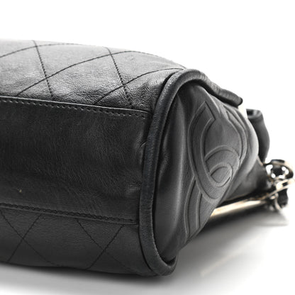 Chanel Lambskin Stitched Medium Ultimate Soft Tote Black 10 of 11