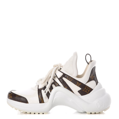 Louis Vuitton Patent Monogram LV Archlight Sneakers 38 White 1 of 10
