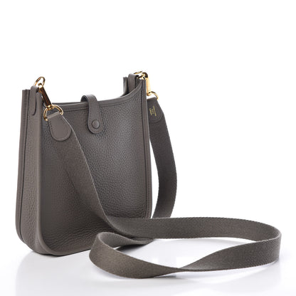 Hermes Taurillon Clemence Evelyne TPM Etain 3 of 10