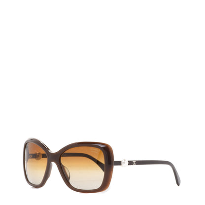 Chanel Pearl Polarized Square Sunglasses 5303-H Brown 1 of 7