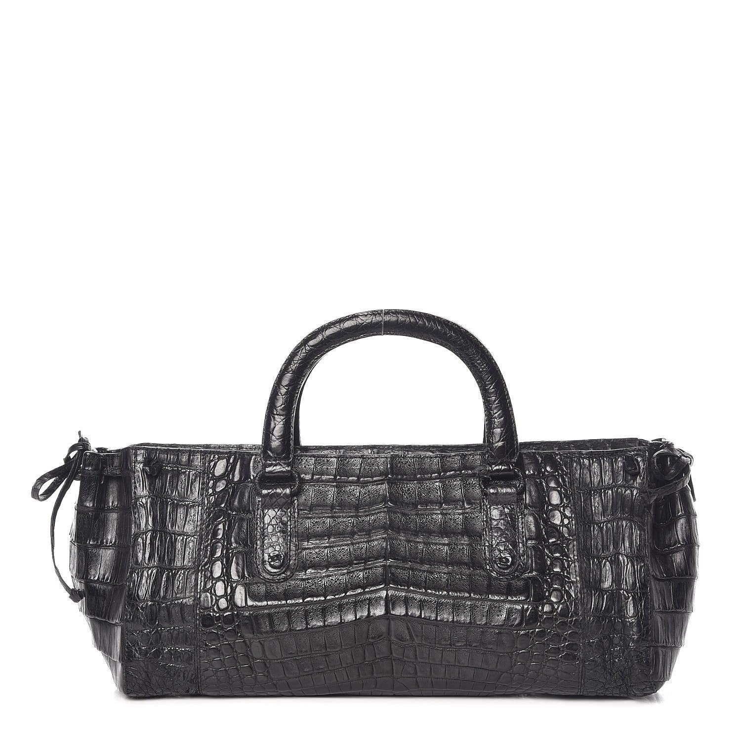 Nancy Gonzalez Crocodile Tote Black 1 of 15